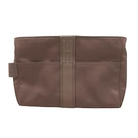 Hermès-Sac à main Hermes Clutch Acapulco Crèche de Toilette GM-Marron