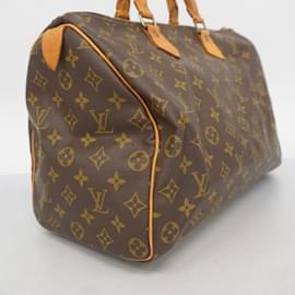 Louis Vuitton-Bolsa Louis Vuitton Monogram Speedy 35-Marrom