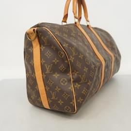 Louis Vuitton-Bolsa Boston Monogram Keepall Bandoulière 45 da Louis Vuitton-Marrom