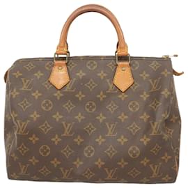 Louis Vuitton-Bolsa Louis Vuitton Monogram Speedy 30-Marrom