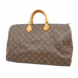 Louis Vuitton-Bolsa Louis Vuitton Monogram Speedy 40-Marrom