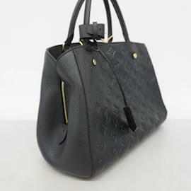Louis Vuitton-Bolsa Louis Vuitton Monogram Empreinte Montaigne MM-Preto