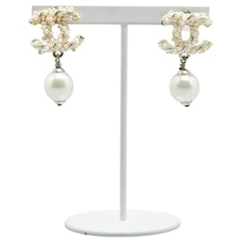Chanel-Chanel Coco Mark Stud Earrings-Golden