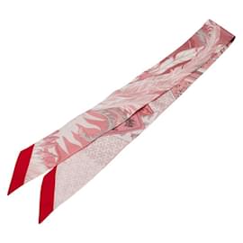 Hermès-Hermes Twilly Cheval Phoenix Scarf-Pink,Multiple colors