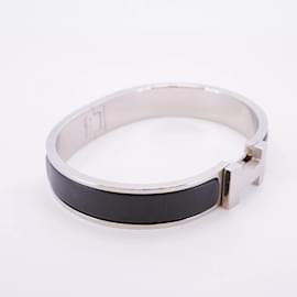 Hermès-Hermes Bangle Click-Clack PM-Black,Silvery