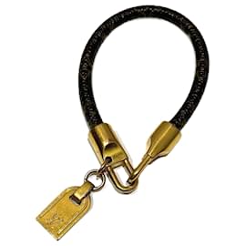 Louis Vuitton-Pulseira Charm Luck It da Louis Vuitton-Marrom,Dourado