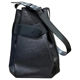 Louis Vuitton-Bolsa de Ombro Louis Vuitton Epi Sac de Paul M80155 Preto-Preto