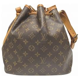Louis Vuitton-Bolsa de Ombro Petit Noé Monograma Louis Vuitton-Marrom,Monograma