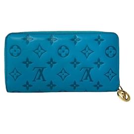 Louis Vuitton-Carteira Zippy em couro Monogram em relevo Louis Vuitton-Turquesa
