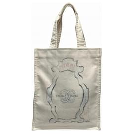 Chanel-Chanel Cruise Line Miami 6069 Tote Bag-Cream