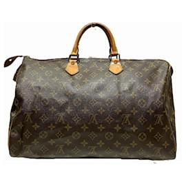 Louis Vuitton-Bolsa Louis Vuitton Monogram Speedy 40-Marrom,Monograma