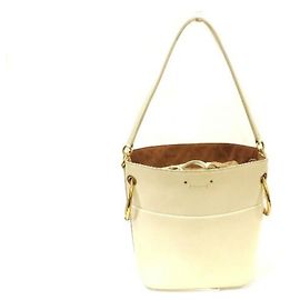 Chloé Chloe Roy Medium Bucket Bag Tote Weiß