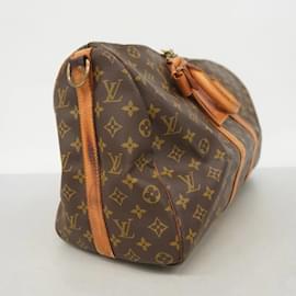 Louis Vuitton-Bolsa Boston Monogram Keepall Bandoulière 45 da Louis Vuitton-Marrom