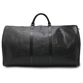 Louis Vuitton-Bolsa Boston Keepall 60 Epi Louis Vuitton-Preto