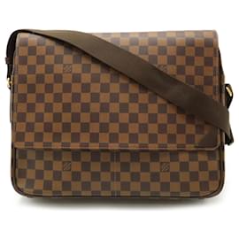 Louis Vuitton-Bolsa de Ombro Damier Shelton GM da Louis Vuitton-Marrom