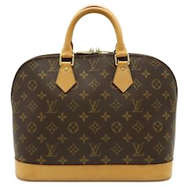 Louis Vuitton-Bolsa de mão Alma Monogram Louis Vuitton-Marrom
