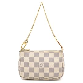Louis Vuitton-Pochete Acessório Mini Damier Azur Louis Vuitton-Cru
