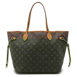 Louis Vuitton-Louis Vuitton Monogram Neverfull MM Tote Bag-Brown