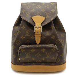 Louis Vuitton-Mochila Montsouris MM Monograma Louis Vuitton-Marrom