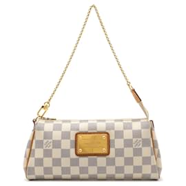 Louis Vuitton-Bolsa de Corrente Eva Damier Azur Louis Vuitton-Cru