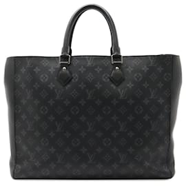 Louis Vuitton-Louis Vuitton Monogram Eclipse Grand Sac Tote Bag-Brown,Black