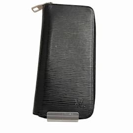 Louis Vuitton-Carteira vertical Zippy Epi Louis Vuitton M61828-Azul marinho