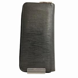 Louis Vuitton-Carteira vertical Zippy Epi Louis Vuitton M61828-Azul marinho