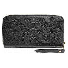 Louis Vuitton-Carteira Zippy Empreinte Louis Vuitton-Preto