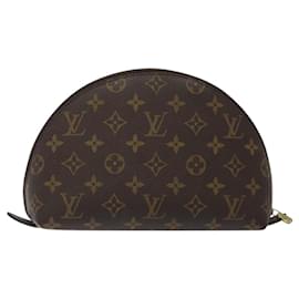 Louis Vuitton-LOUIS VUITTON Poche Cosmética Demi Ronde Monogram M47520 LV Auth 118511-Monograma
