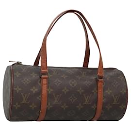 Louis Vuitton-LOUIS VUITTON Monogram Papillon 30 Bolsa de Mão M51385 LV Auth BA1281-Monograma