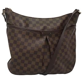 Louis Vuitton-LOUIS VUITTON Bolsa de Ombro Damier Ebene Bloomsbury GM N42250 LV Auth 120330-Outro