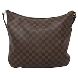 Louis Vuitton-LOUIS VUITTON Bolsa de Ombro Damier Ebene Bloomsbury GM N42250 LV Auth 120330-Outro