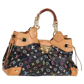 Louis Vuitton-LOUIS VUITTON Monogram Multicolor Ursula Tote Bag Black M40124 LV Auth 116321AM-Black