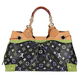 Louis Vuitton-LOUIS VUITTON Monogram Multicolor Ursula Tote Bag Black M40124 LV Auth 116321AM-Black