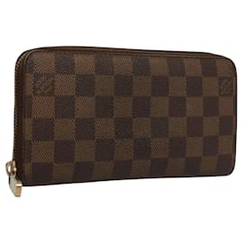 Louis Vuitton-LOUIS VUITTON Carteira Zippy Long Damier Ebene N41661 Auth LV am8142-Outro