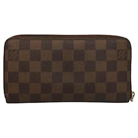 Louis Vuitton-LOUIS VUITTON Carteira Zippy Long Damier Ebene N41661 Auth LV am8142-Outro