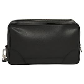 Louis Vuitton-LOUIS VUITTON Taiga Pavel Clutch Bag Ardoise M32902 LV Auth BA1530-Cinza