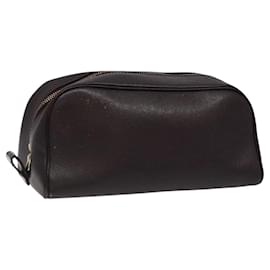Louis Vuitton-LOUIS VUITTON Taiga Trousse Toilette PM Bolsa Clutch Ardoise M30224 Auth bs24493-Cinza