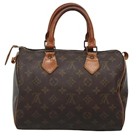Louis Vuitton-LOUIS VUITTON Bolsa de Mão Monogram Speedy 25 M41528 LV Auth 119350-Monograma