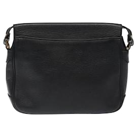 Autre Marque-Burberrys Shoulder Bag Leather Black Auth BA1358-Black