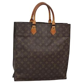 Louis Vuitton-LOUIS VUITTON Bolsa Sac Plat Monogram M51140 LV Auth 120102-Monograma