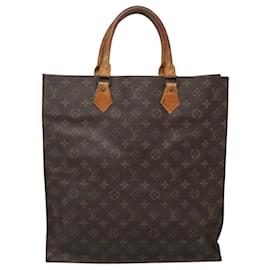 Louis Vuitton-LOUIS VUITTON Bolsa Sac Plat Monogram M51140 LV Auth 120102-Monograma