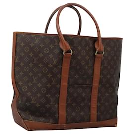 Louis Vuitton-LOUIS VUITTON Bolsa Tote Weekend GM Monograma M42420 LV Auth 118090-Monograma