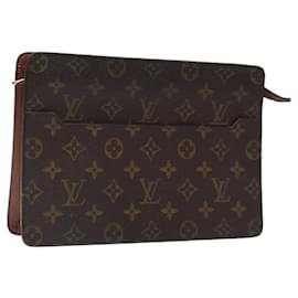 Louis Vuitton-LOUIS VUITTON Pochette Masculina Monogram Bolsa de Clutch M51795 LV Auth 119354-Monograma