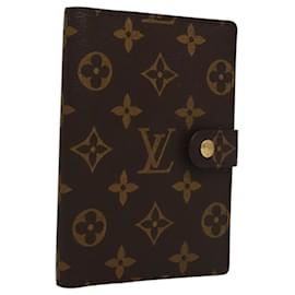 Louis Vuitton-LOUIS VUITTON Agenda PM Monograma Capa Planejador Diário R20005 LV Auth am8140-Monograma