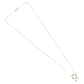 Autre Marque-TIFFANY&Co. Loving Heart Necklace Ag925 Silver Auth am8077-Silvery
