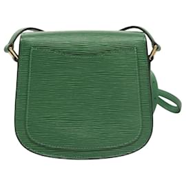 Louis Vuitton-LOUIS VUITTON Epi Saint Cloud PM Bolsa de Ombro Verde M52214 LV Auth 120325-Verde