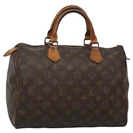 Louis Vuitton-LOUIS VUITTON Bolsa de Mão Monogram Speedy 30 M41526 LV Auth ac3748-Monograma