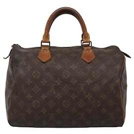 Louis Vuitton-LOUIS VUITTON Bolsa de Mão Monogram Speedy 30 M41526 LV Auth ac3748-Monograma