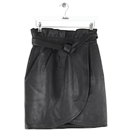 Bash Mini saia de couro preta Preto